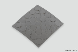 Zaślepka ABS samoprzylepna, K 0523 PE, Fi-14 mm, (25szt/listek), Platinum Disk, SCHILSNER