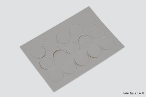 Zaślepka ABS samoprzylepna, K 0112 PE, Fi-20 mm, (15szt/listek), Jasno Szary, SCHILSNER