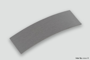 Obrzeże ABS, 2x43mm, K522 Aluminium Flash, PE K522, SCHILSNER