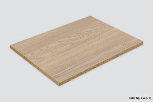 Płyta wiórowa laminowana, 2737 PW, Dąb Cremona Terracotta, Gr. 18 mm, 2800x2070 mm, KRONOSPAN