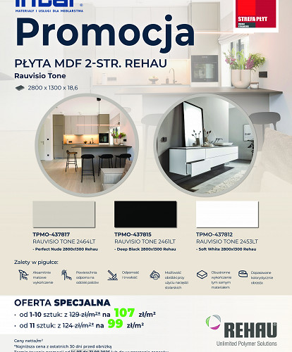 ulotka intar_płyta MDF 2-str. Rauvisio TONE