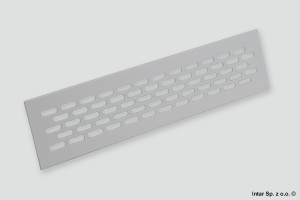 Kratka wentylacyjna, 245x60 mm, Biały, PROAKCES