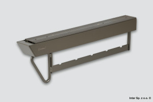 Wieszak wysuwny ROYAL, 223064, 425x137x54 mm, Perłowo szary, SEVROLL