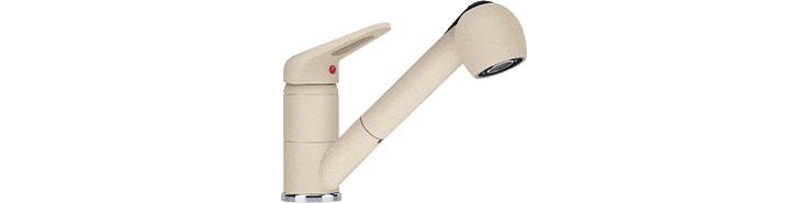 Prince II pull-out spray Beżowy