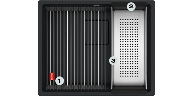 Kanon KNG 110-52 Czarny Mat / Czarny Odpływ