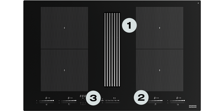 Mythos 2gether Icon Steel FMY 8391R HI czarne szkło / kratka stal szlachetna