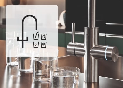 4 opcje wody filtrowanej